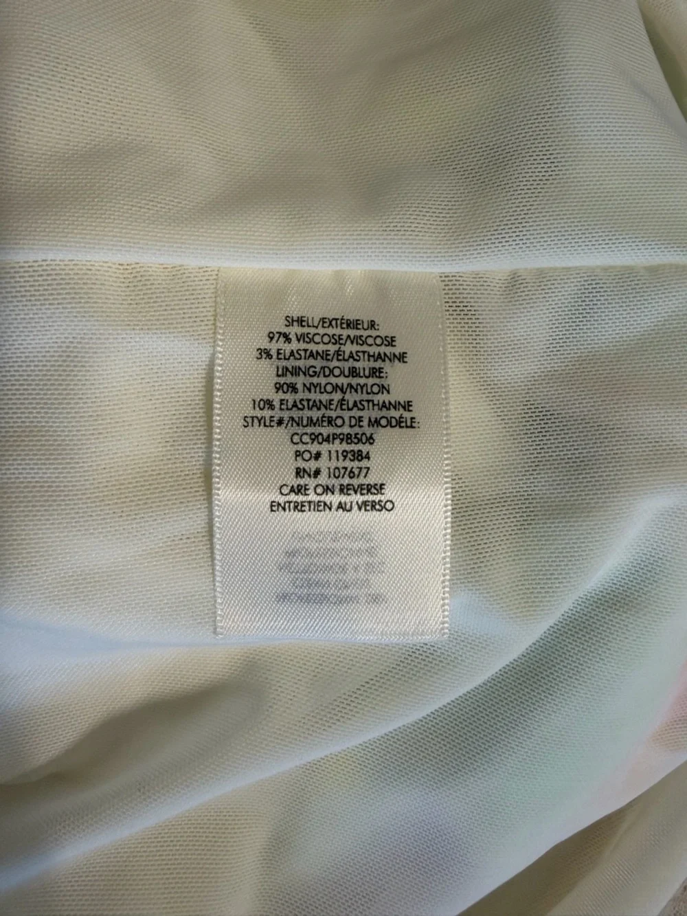 Alice & Olivia James Scoop-Neck Sleeves Fitted Abstract Dress Sz 6 - Picture 3 of 7